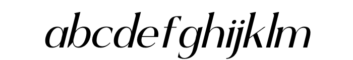 Mefiyah Italic Font LOWERCASE