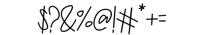 Meflin Script Font OTHER CHARS
