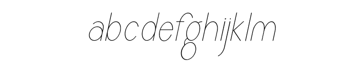 Mefonga-Italic Font LOWERCASE