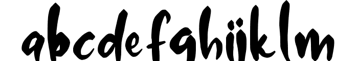 Megadul Regular Font LOWERCASE