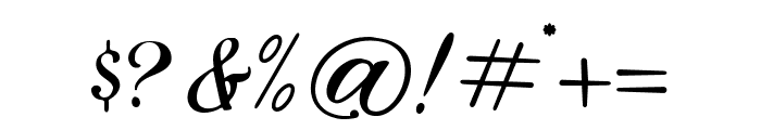 Megalia Script Regular Font OTHER CHARS