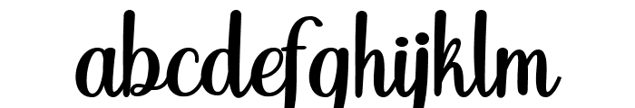 Megalia Script Regular Font LOWERCASE