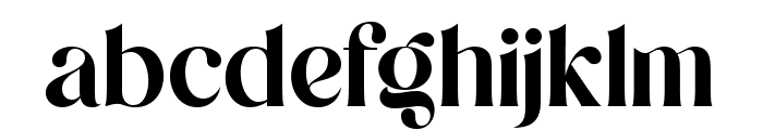 Megan Display Regular Font LOWERCASE