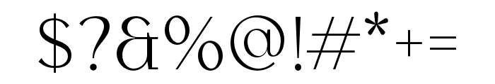 Meganoli Sans Regular Font OTHER CHARS