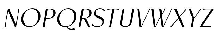 Meganoli Sans Slant Regular Font UPPERCASE