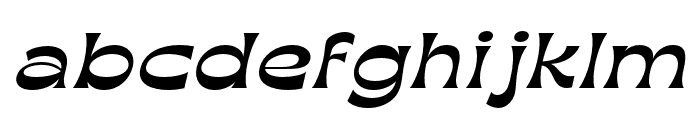 MegarOblique Font LOWERCASE