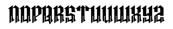 Megas Blemor Font UPPERCASE