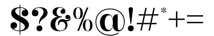 Megasta Signateria Serif Font OTHER CHARS