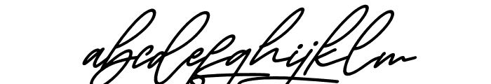 Megasta Signateria Signature Italic Font LOWERCASE