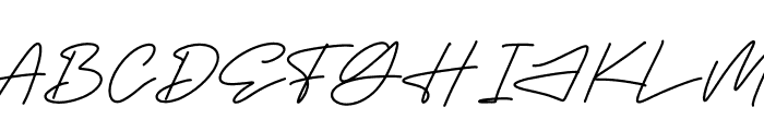Megasta Signateria Signature Font UPPERCASE