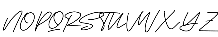 Megasta Signateria Signature Font UPPERCASE
