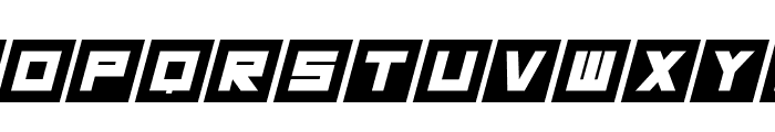 Megatech Italic Font UPPERCASE