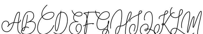 Meghatone Signature Font UPPERCASE