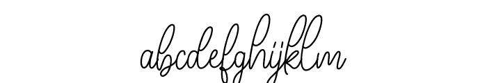 Meghatone Signature Font LOWERCASE
