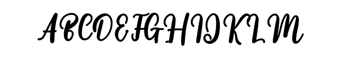 Meghina Font UPPERCASE