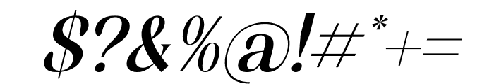 Megihari Italic Font OTHER CHARS