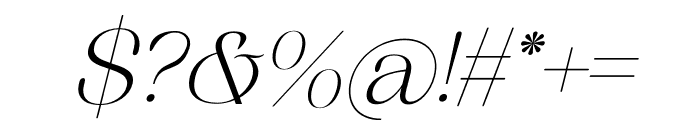Megila Italic Font OTHER CHARS