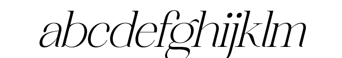 Megila Italic Font LOWERCASE