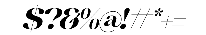 Megisha Italic Font OTHER CHARS