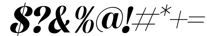 Megistica Italic Font OTHER CHARS