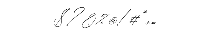 Megitran Carolinesh Script Italic Font OTHER CHARS