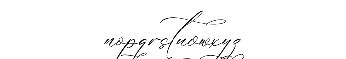 Megitran Carolinesh Script Italic Font LOWERCASE