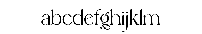 Megllen-Regular Font LOWERCASE