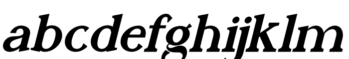 Megllow Italic Font LOWERCASE
