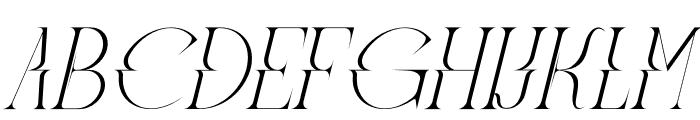 Meglona Italic Font LOWERCASE