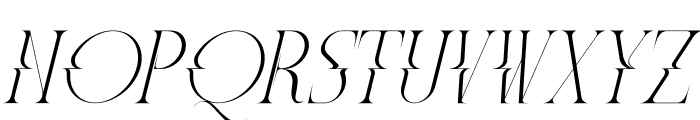 Meglona Italic Font LOWERCASE