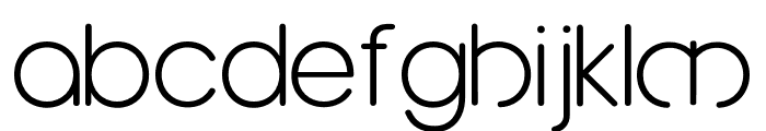 Megon Extra Light Font LOWERCASE