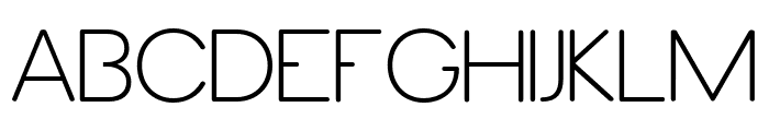 Megon Thin Font UPPERCASE