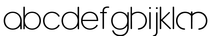 Megon Thin Font LOWERCASE