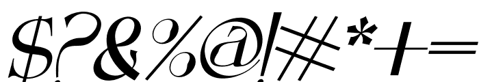 Meilory Italic Font OTHER CHARS