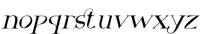 Meilory Italic Font LOWERCASE