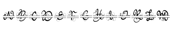 Meisha Monogram Font UPPERCASE