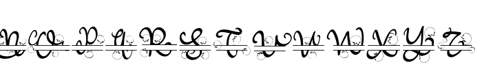 Meisha Monogram Font UPPERCASE