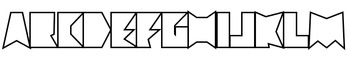 Mekka Outline Font LOWERCASE