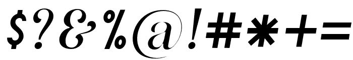 Meladiya-Italic Font OTHER CHARS