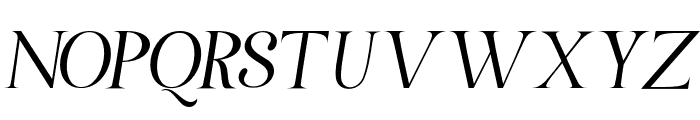 Meladiya-Italic Font UPPERCASE
