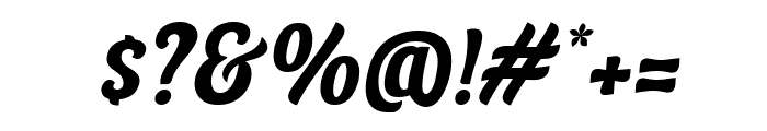 Melagolia Italic Font OTHER CHARS