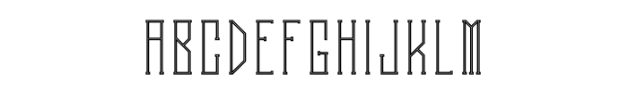 Melancholy Outlinetwo Font LOWERCASE