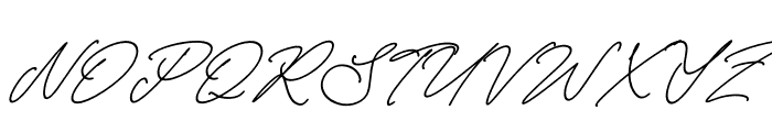 Melankoly Asteria Italic Font UPPERCASE
