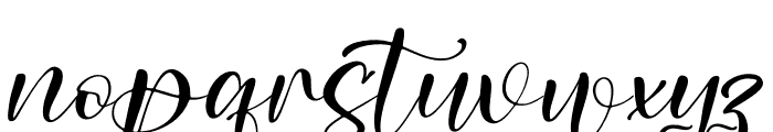 Melanti Santika Italic Font LOWERCASE