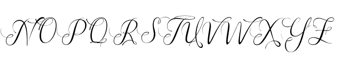 Melany-Regular Font UPPERCASE