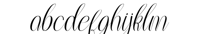 Melany-Regular Font LOWERCASE