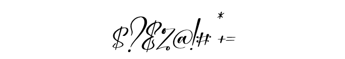 Melanytha Italic Font OTHER CHARS