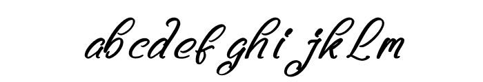 Melatih Hafstony Italic Font LOWERCASE