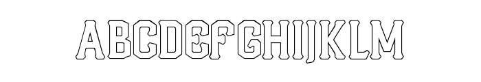 Melbrick-Outline Font UPPERCASE