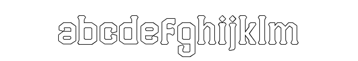 Melbrick-Outline Font LOWERCASE